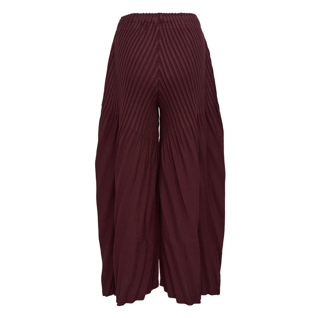 Linen Like Pleats Pleated Pants