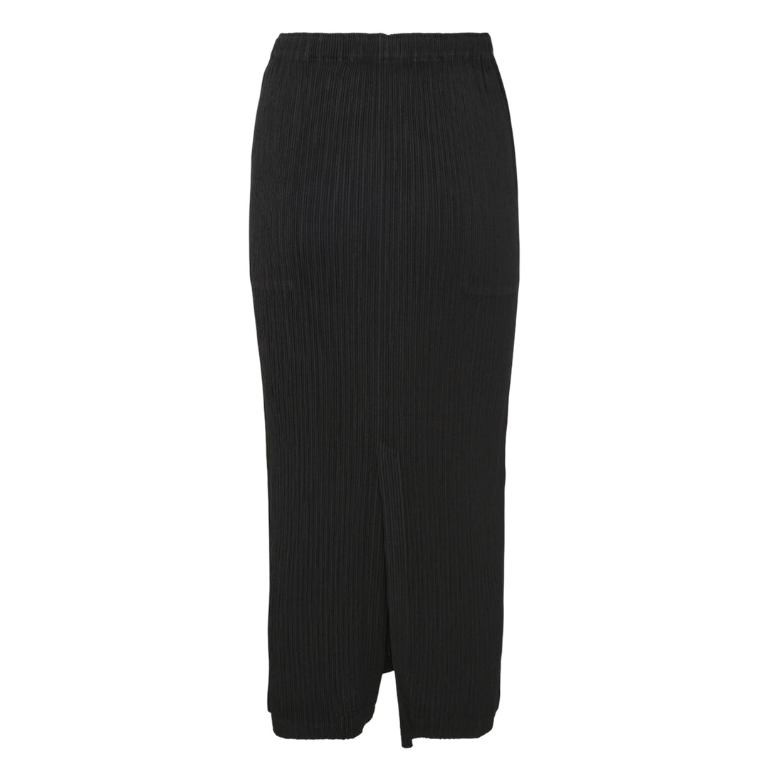 Hatching Pleats Pleated Skirt