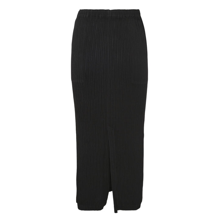 Hatching Pleats Pleated Skirt