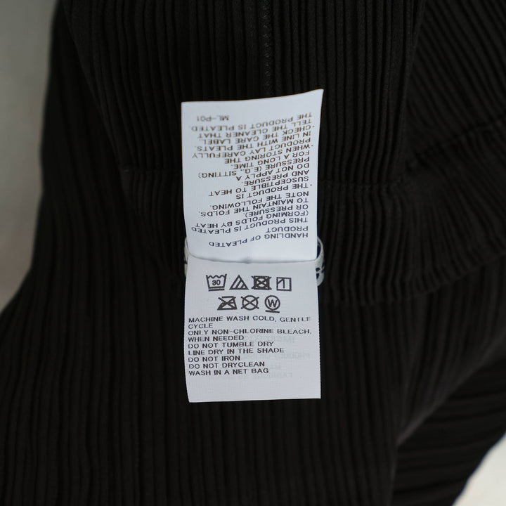 Hatching Pleats Pleated Skirt