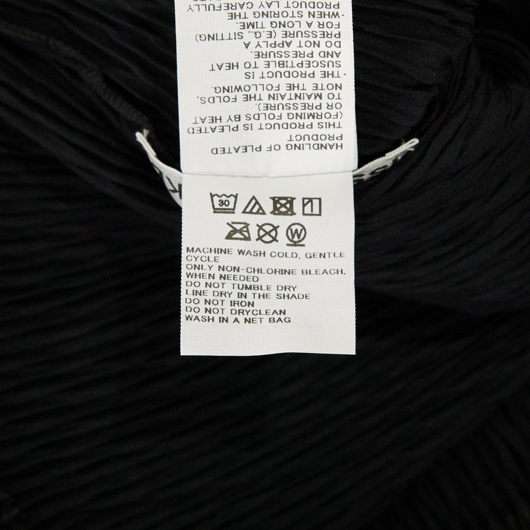 Suede Like Puff Pleated Top