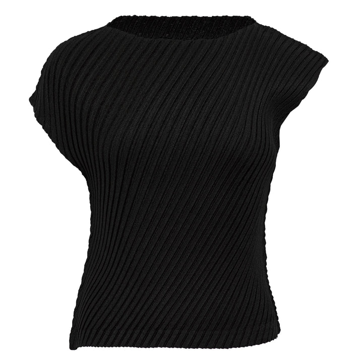 Linen Like Pleated Top