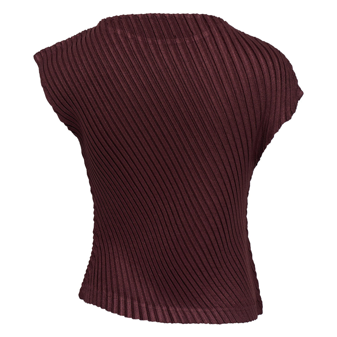Linen Like Pleats Pleated Top