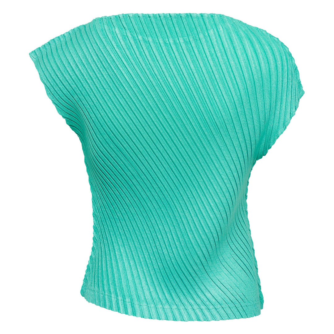 Linen Like Pleated Top