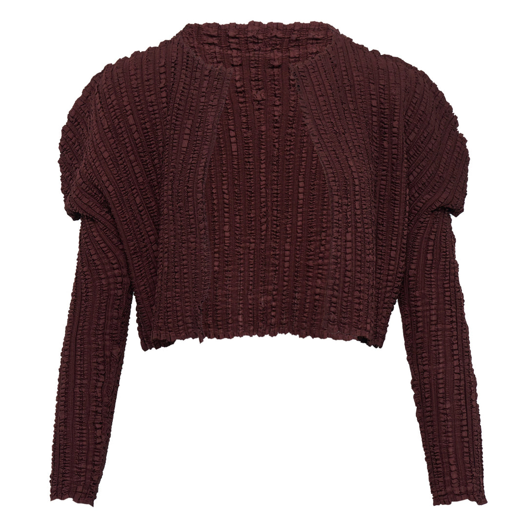 Pleated Cardigan