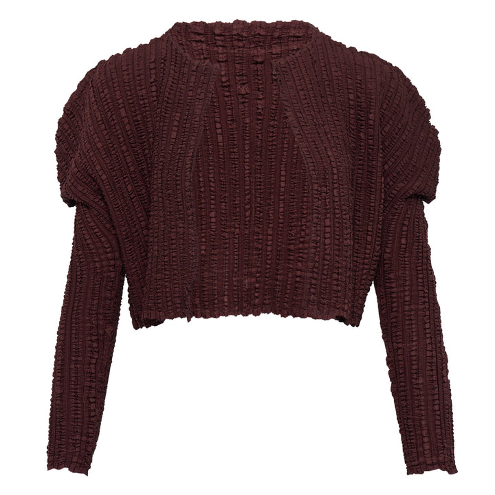 Pleated Cardigan