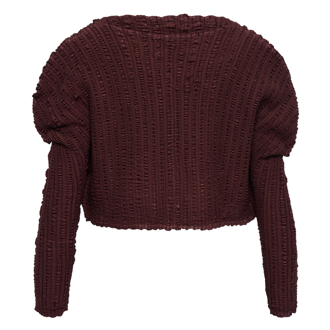 Pleated Cardigan