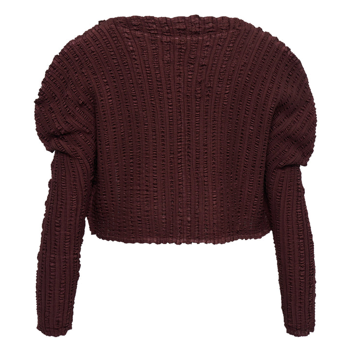 Pleated Cardigan