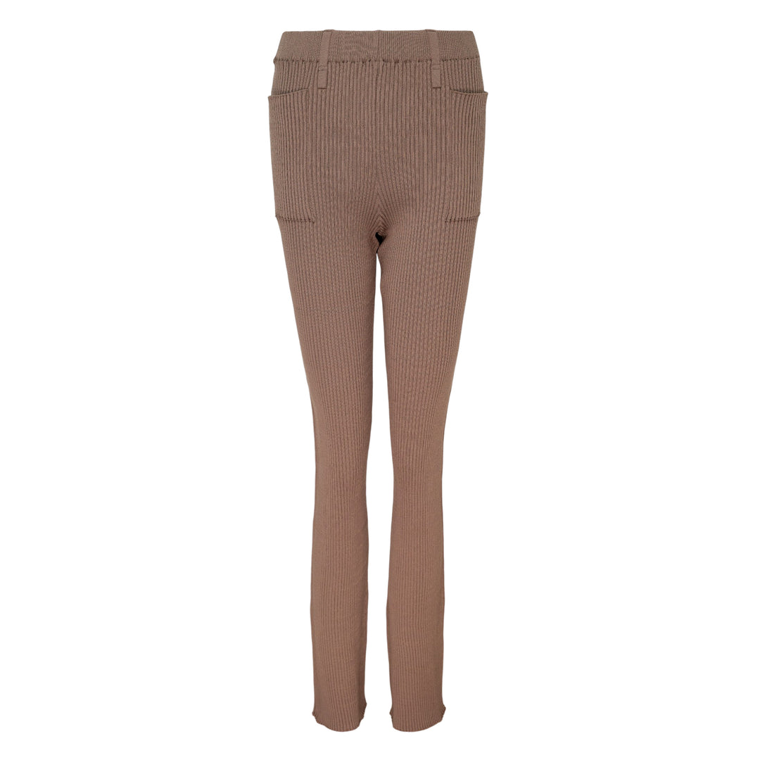 Odd Ribbed Knit Pants