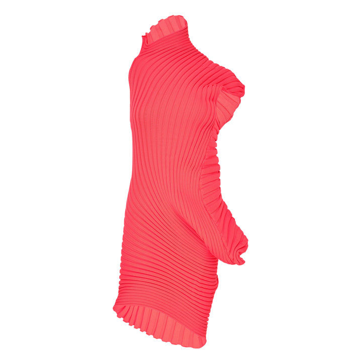 Pleated Ruffle Knit Tunic