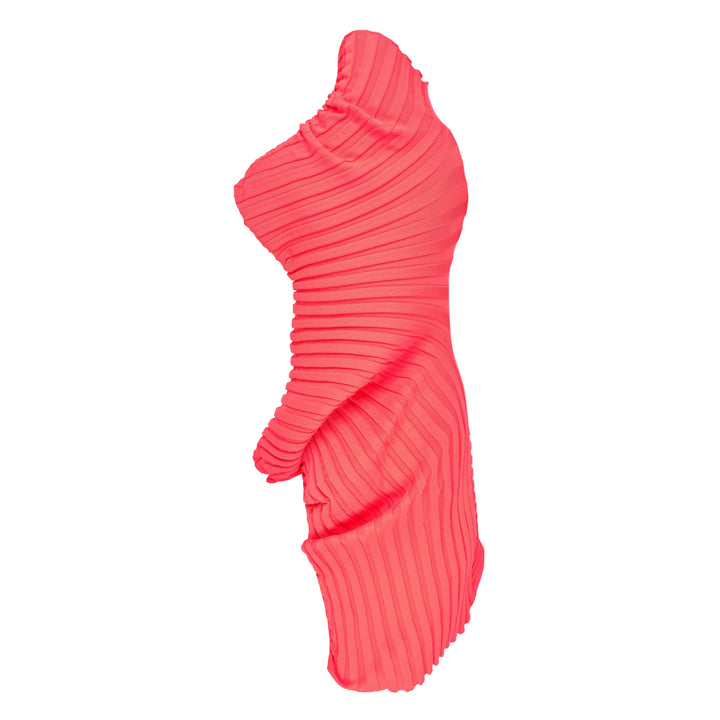 Pleated Ruffle Knit Tunic