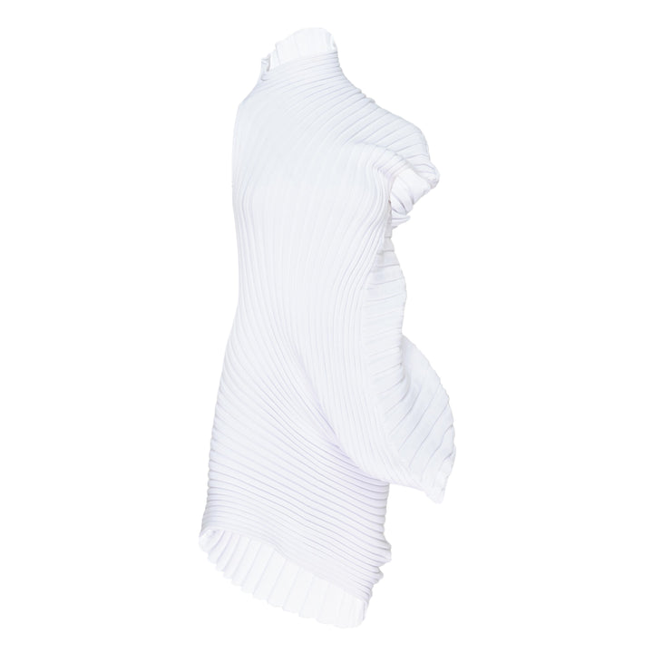 Pleated Ruffle Knit Tunic