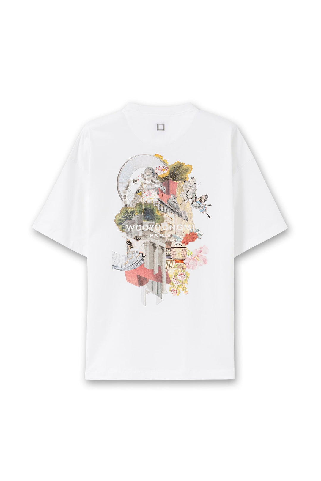 Oversized Back Abstract Print Tee