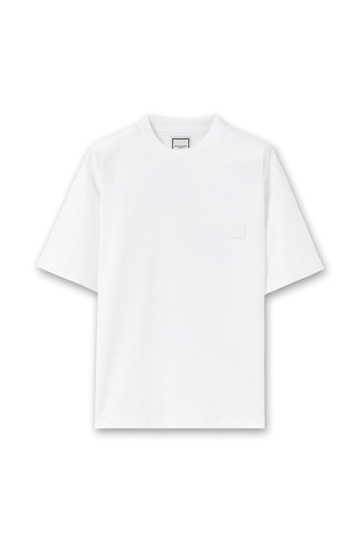 Oversized Back Abstract Print Tee