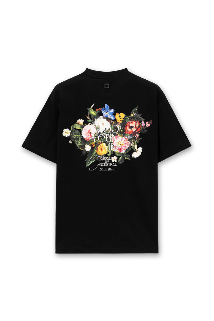 Back Flower Print Tee