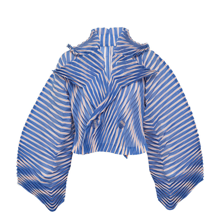 Hand Pleated Striped Jacket