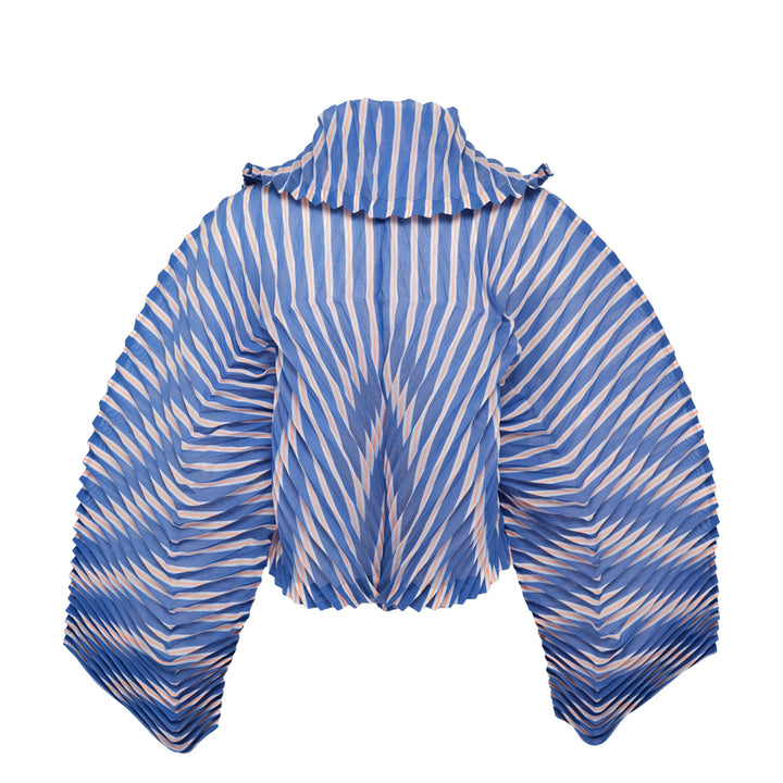 Hand Pleated Striped Jacket