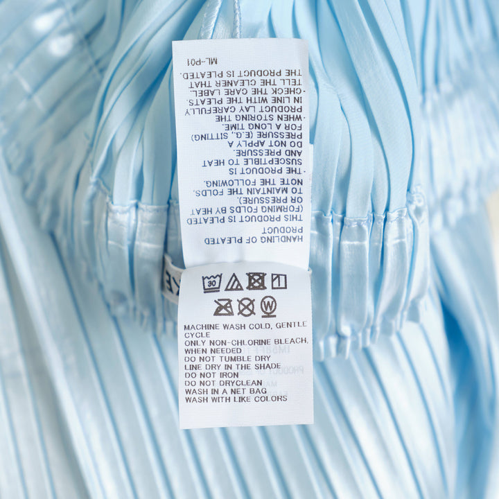 Glossed Metal Pleats Pleated Skirt