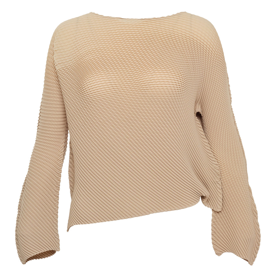 Shifted Misty Pleats Pleated Top