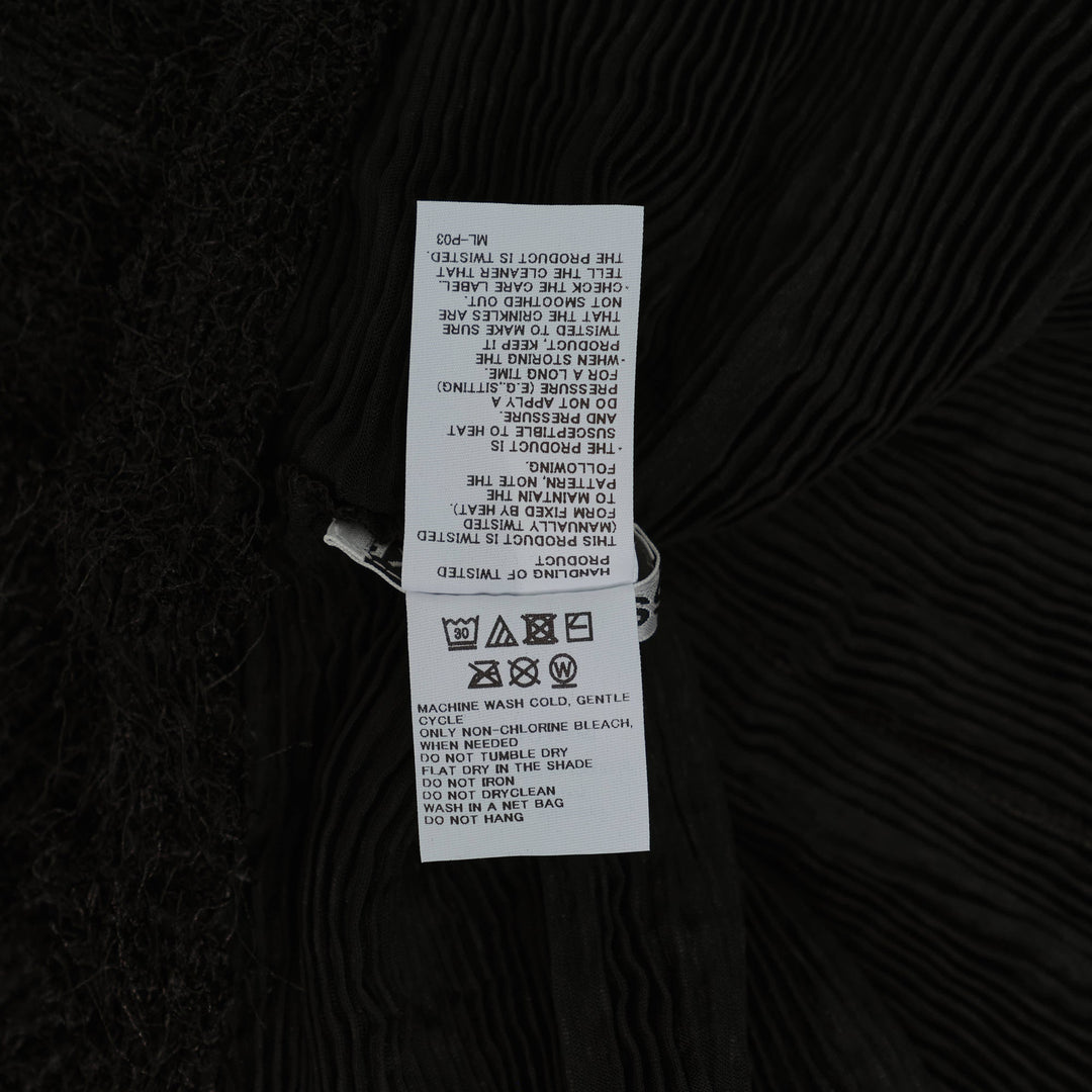 Shifted Fuzzy Pleats Pleated Top