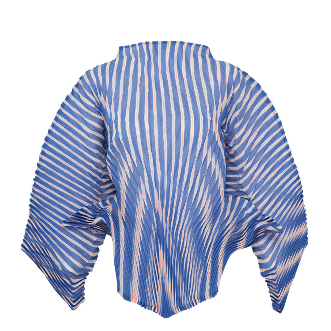 Hand Pleated Striped Top