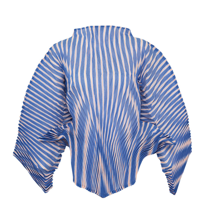 Hand Pleated Striped Top