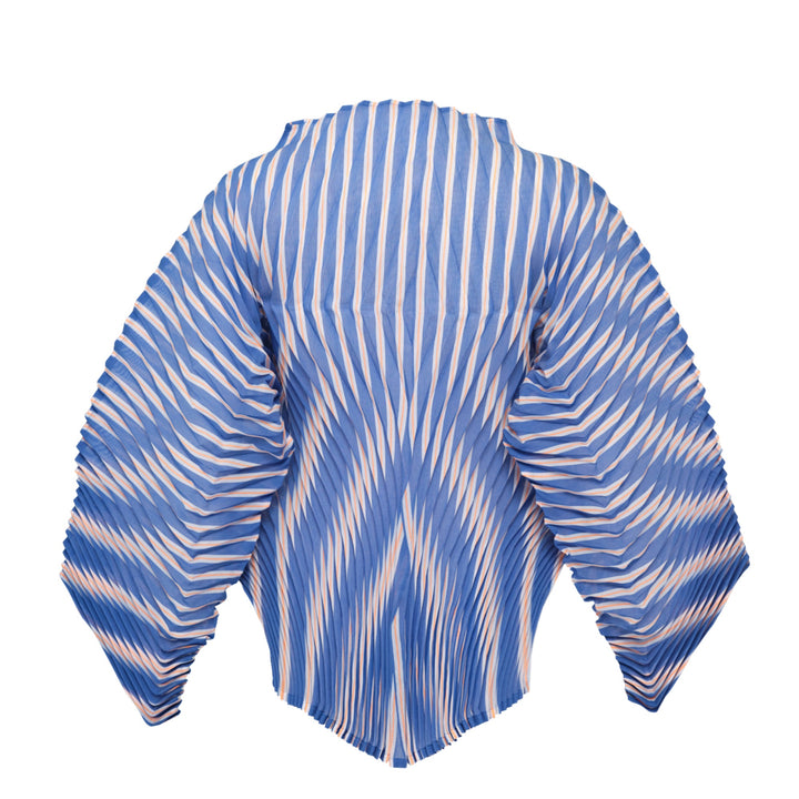 Hand Pleated Striped Top