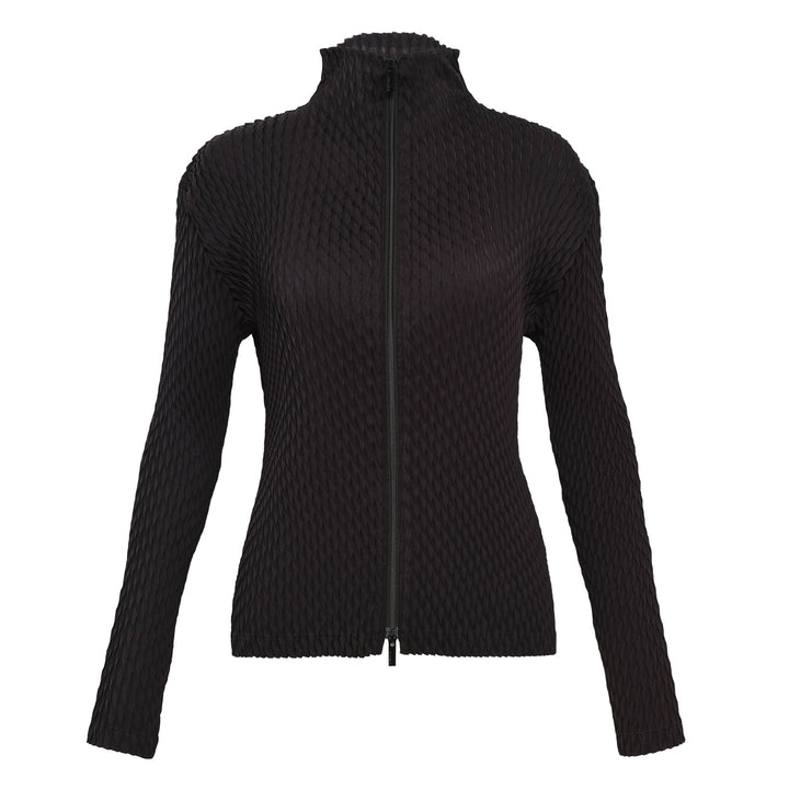 Sleek Pleats Pleated Cardigan