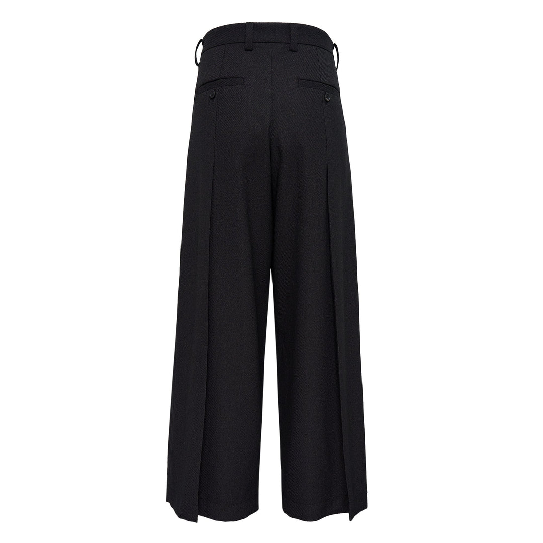 Wool Like Tweed Pants
