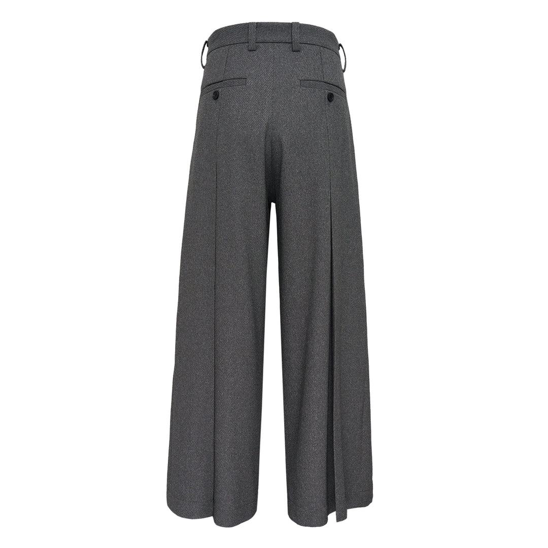 Wool Like Tweed Pants
