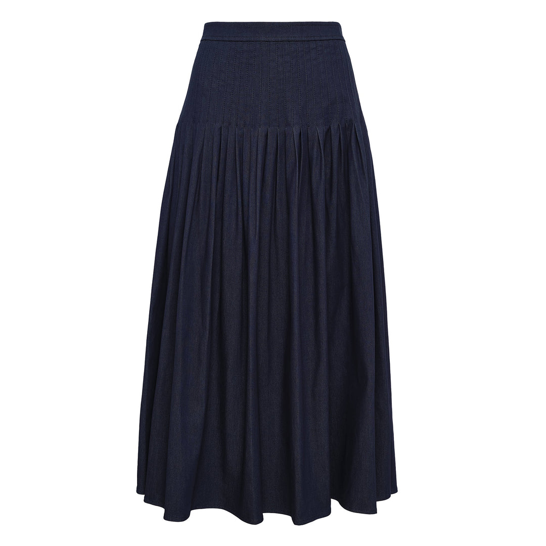 Pleated Midi Skirt