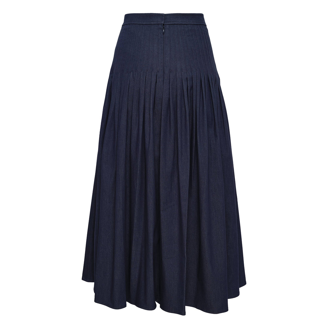 Pleated Midi Skirt