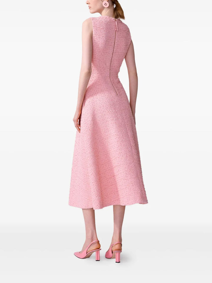Sleeveless A-Line Midi Dress