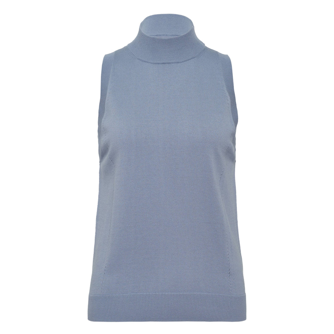 Slvless Mock Neck Top