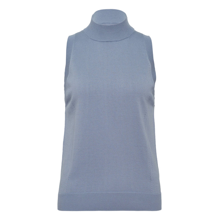 Slvless Mock Neck Top