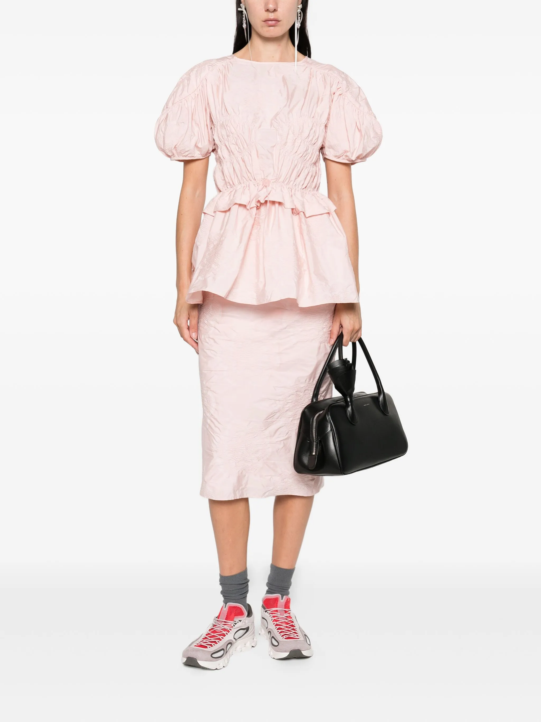 Short Sleeve Peplum Top