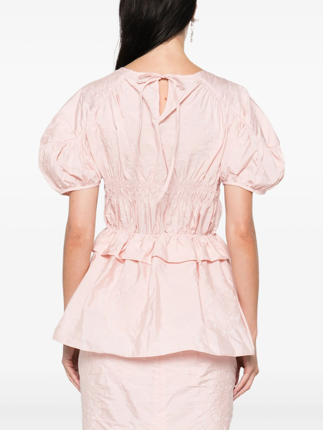 Short Sleeve Peplum Top