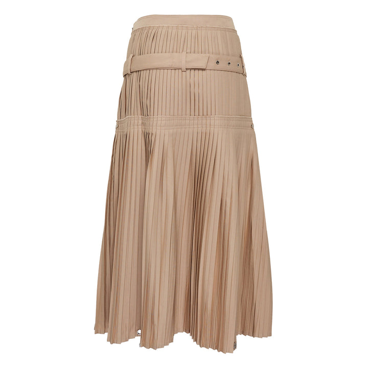 Pleated Overturn Skirt