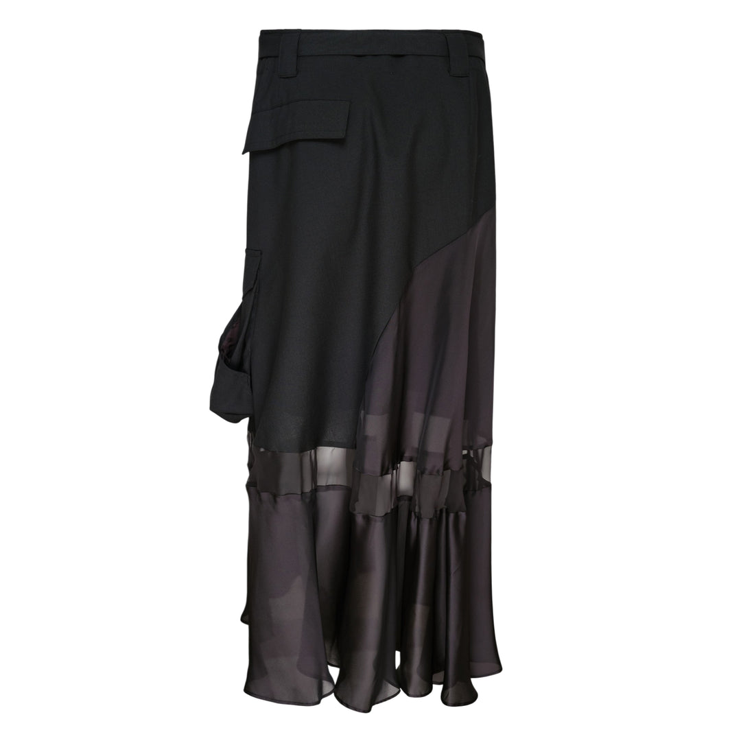 Suiting Mix Midi Skirt