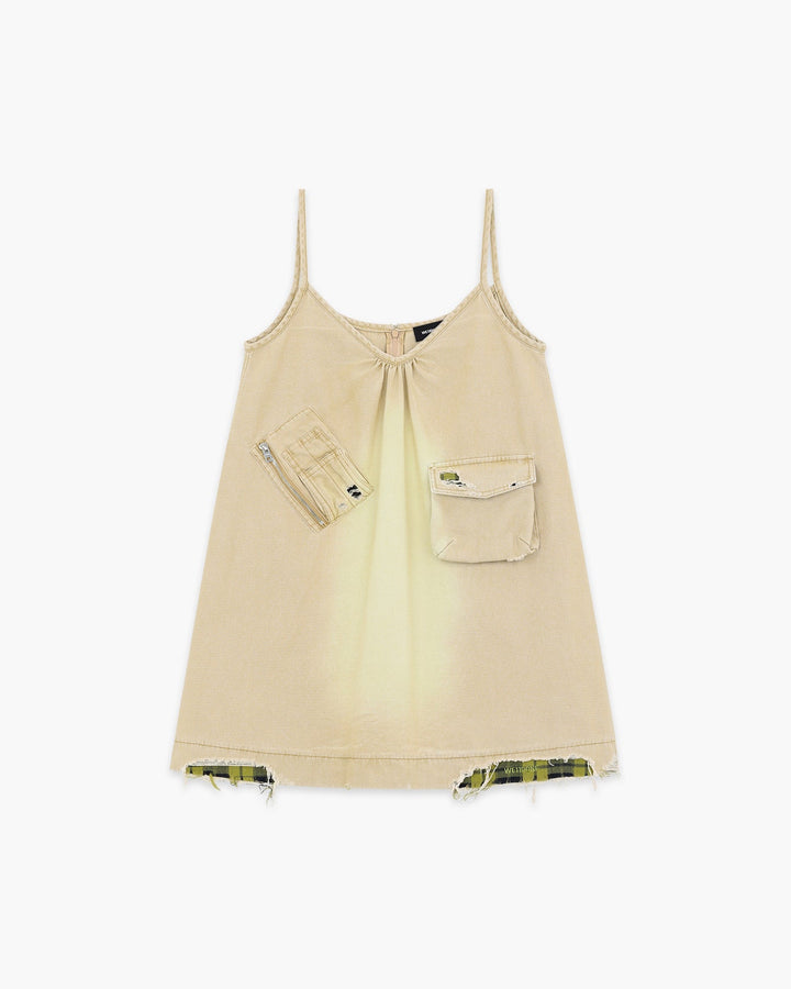 Distressed Pattern Reveal Mini Dress