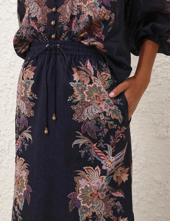 リアノンスカラップミディスカート