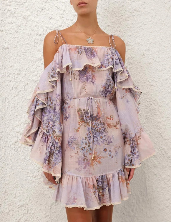Cascadian Ruffle Mini Dress | ZIMMERMANN
