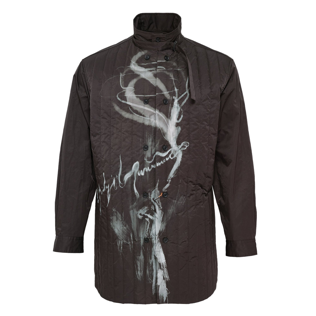 Tobacco Printed Padded Blouse