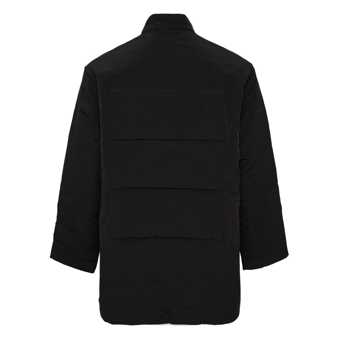 Stand Collar Reversible Padded Blouse