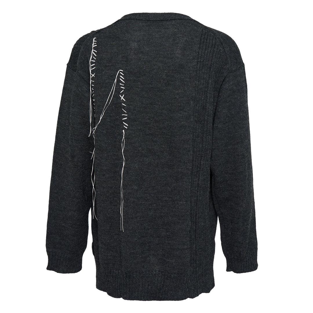 Embroidery V Neck Cardigan