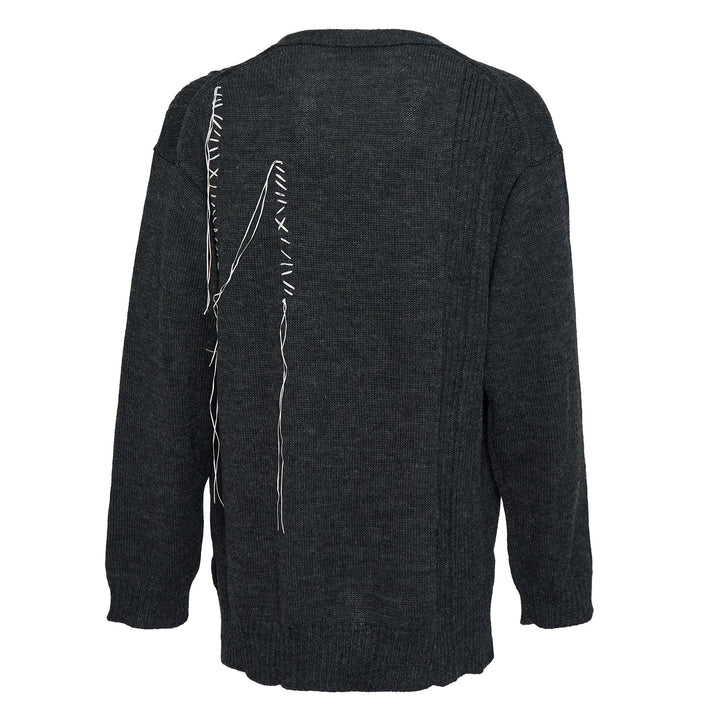Embroidery V Neck Cardigan