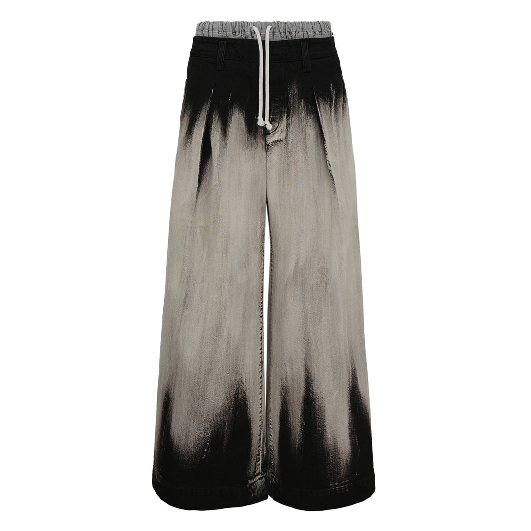 Layered-Like Wide Pants