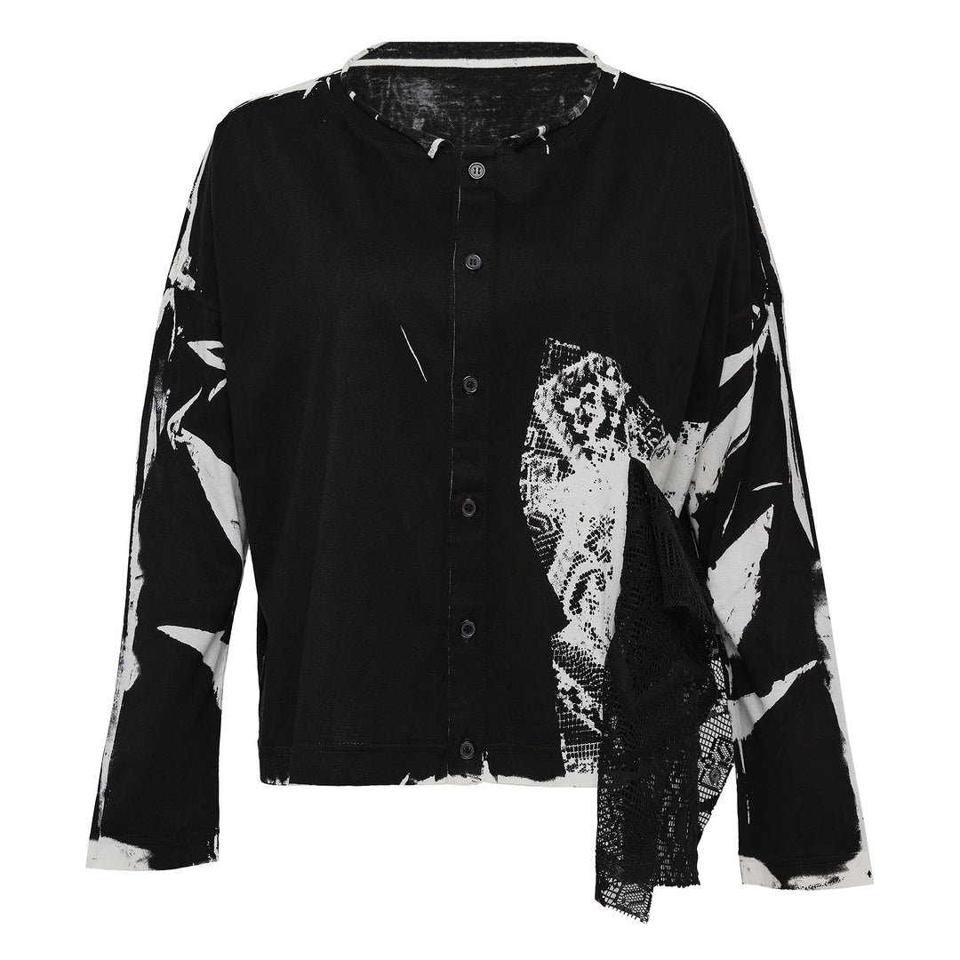 Side Pocket Cropped Cardigan