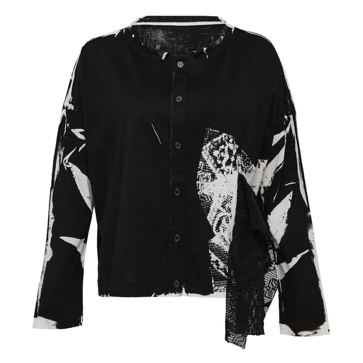 Side Pocket Cropped Cardigan