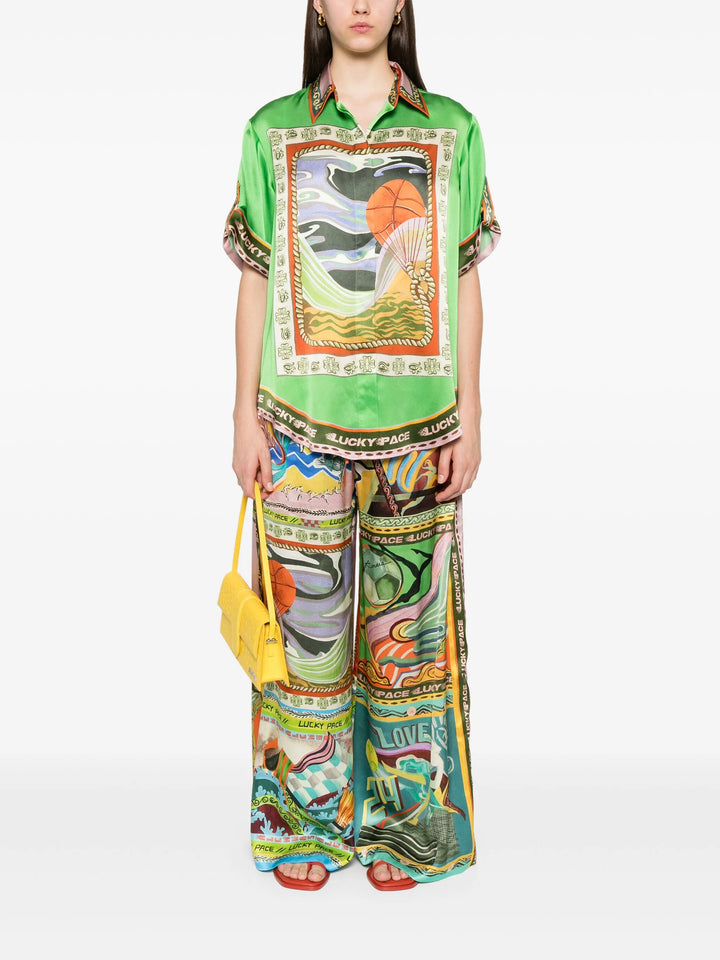 ラッキーペースシルクシャツ